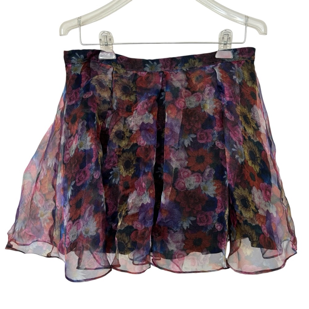 Multicolored Floral Skirt Topshop Size 12